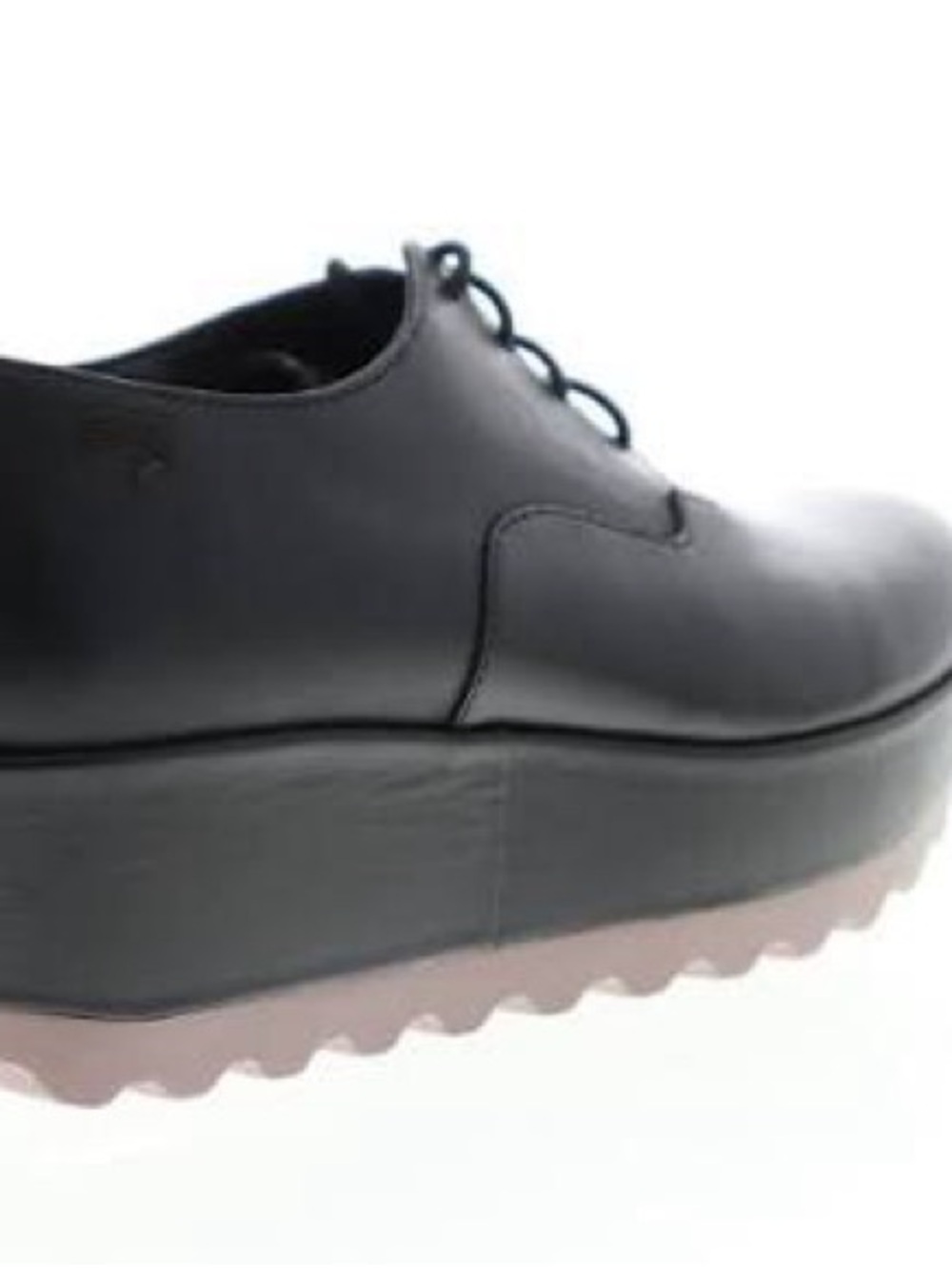 Camper Black Leather Lace-Up Derby Shoes
